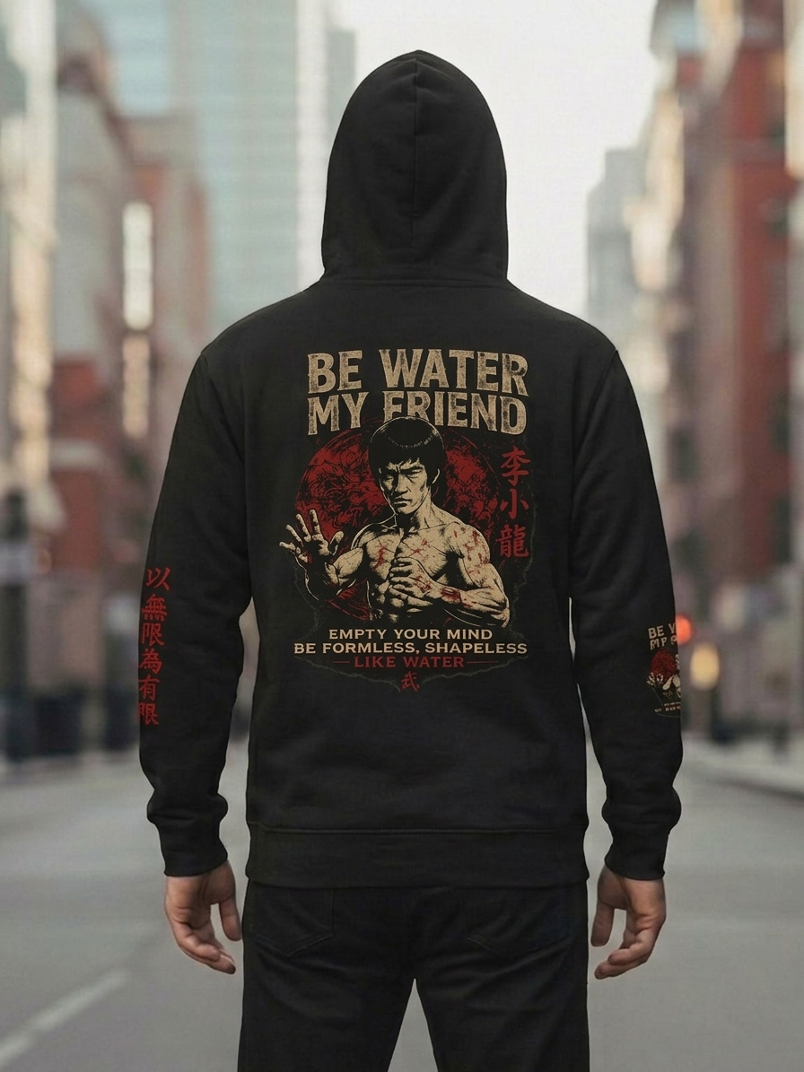 Be Water My Friend™ Vintage Wash Hoodie