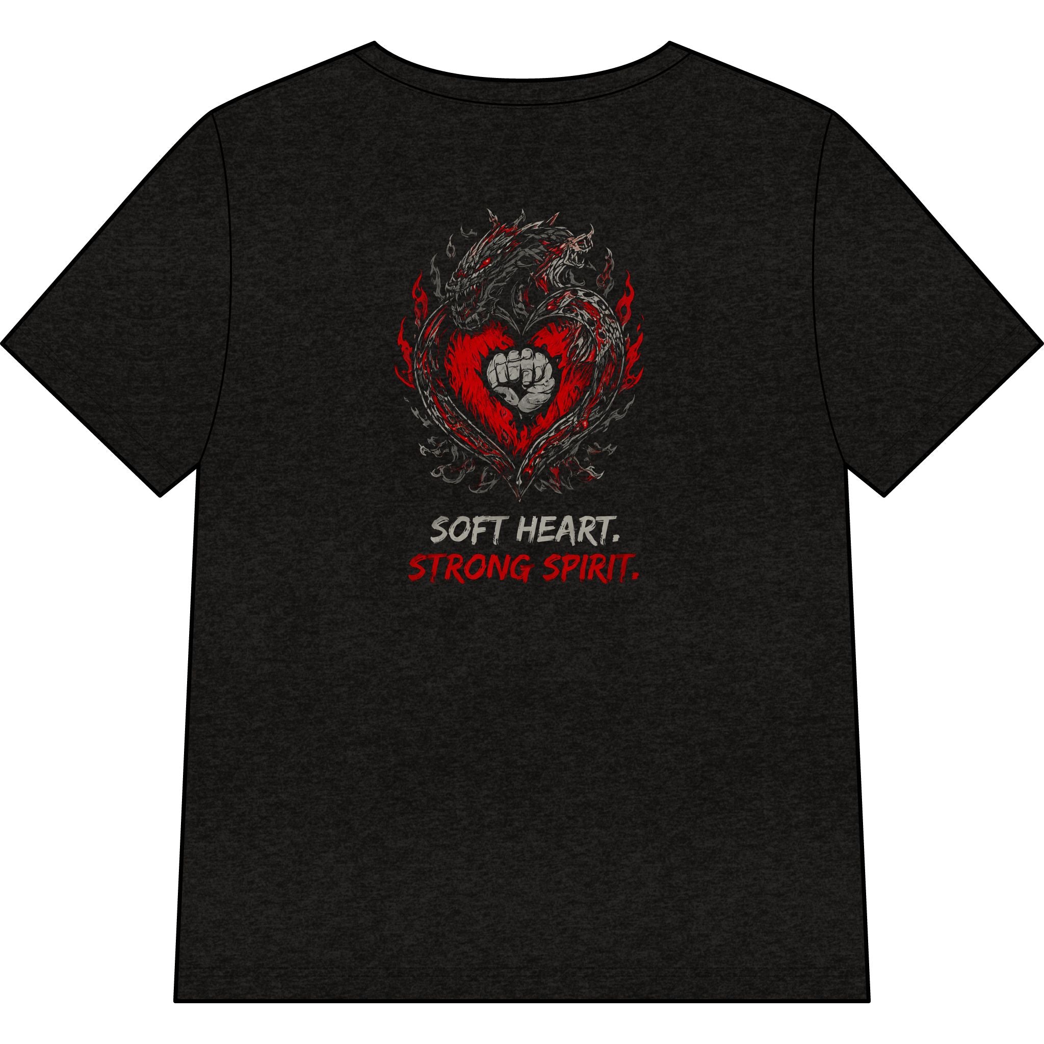 Fury Line Women’s Dragon Heart V-Neck Tee