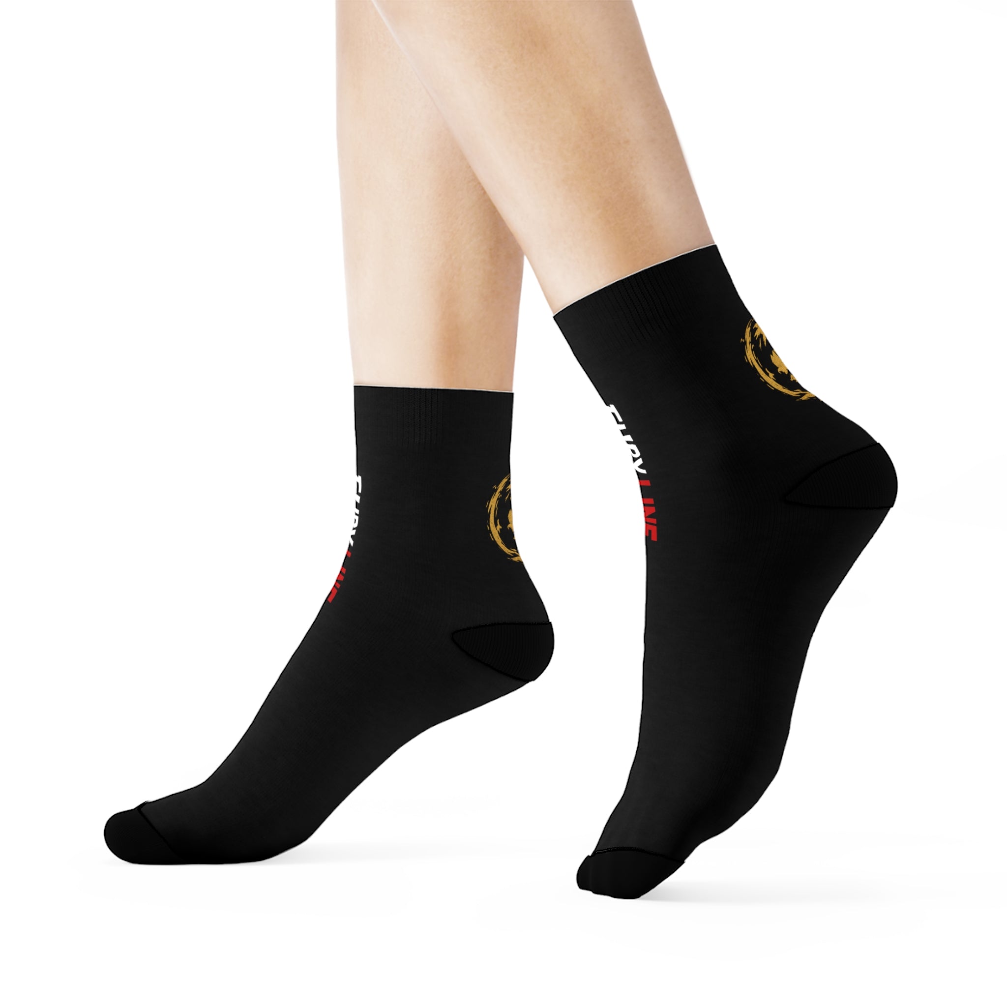 Fury Line Dragon Step Crew Socks
