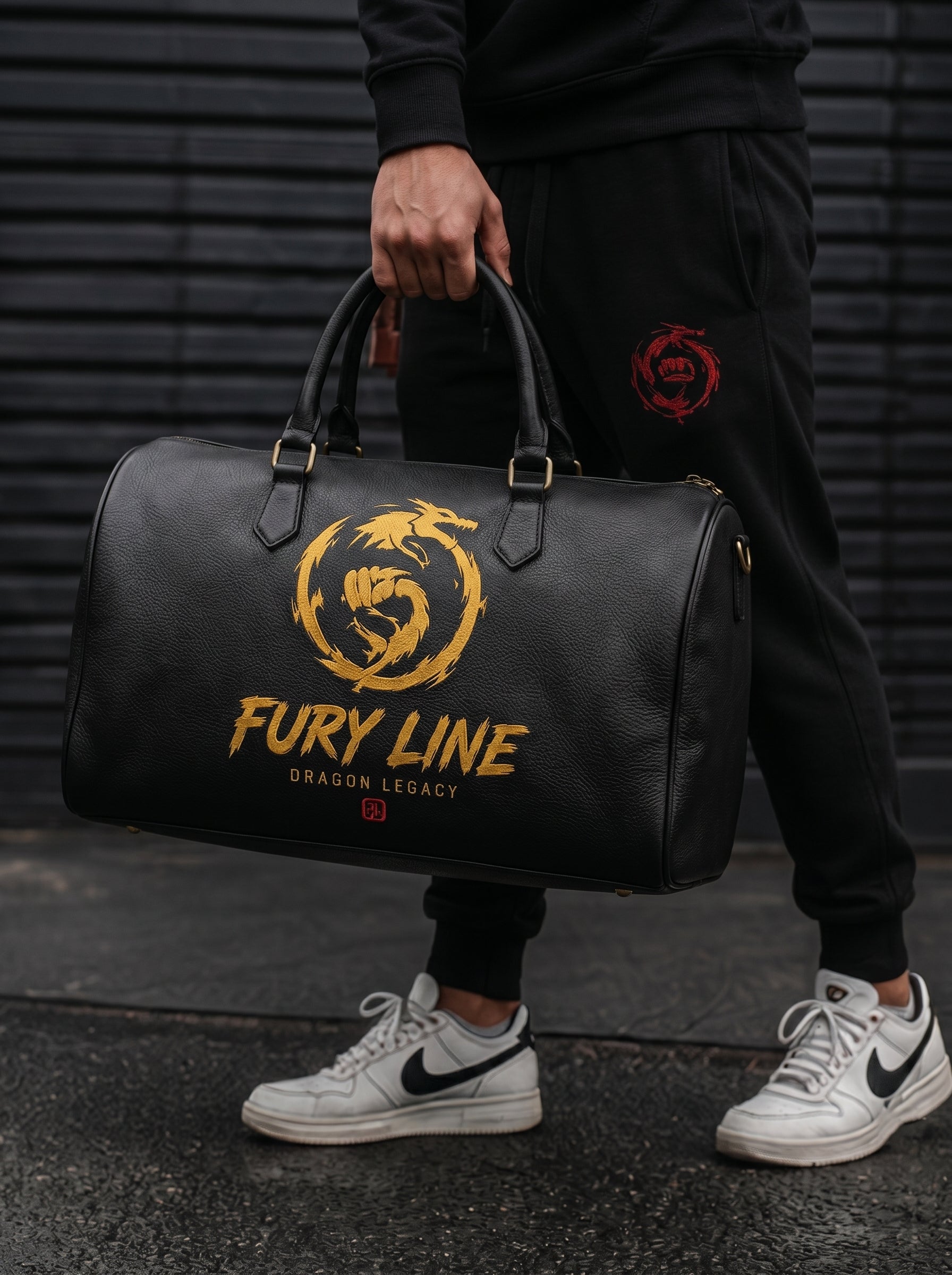 Fury Line Dragon Legacy Faux Leather Travel Bag