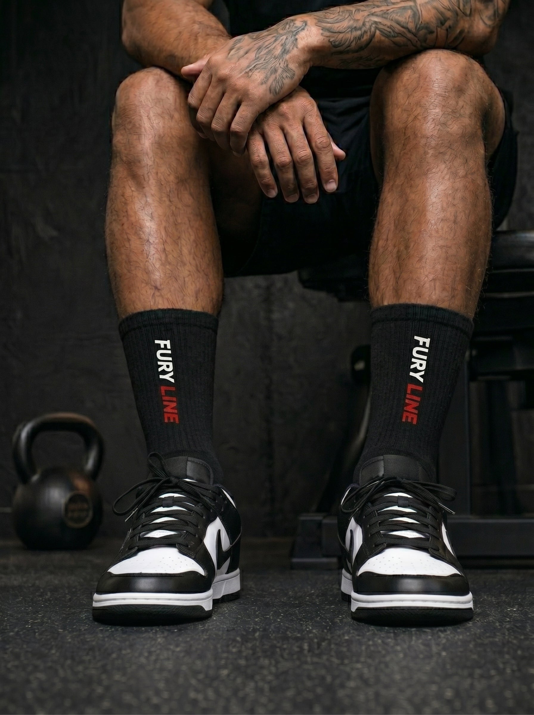 Fury Line Dragon Step Crew Socks