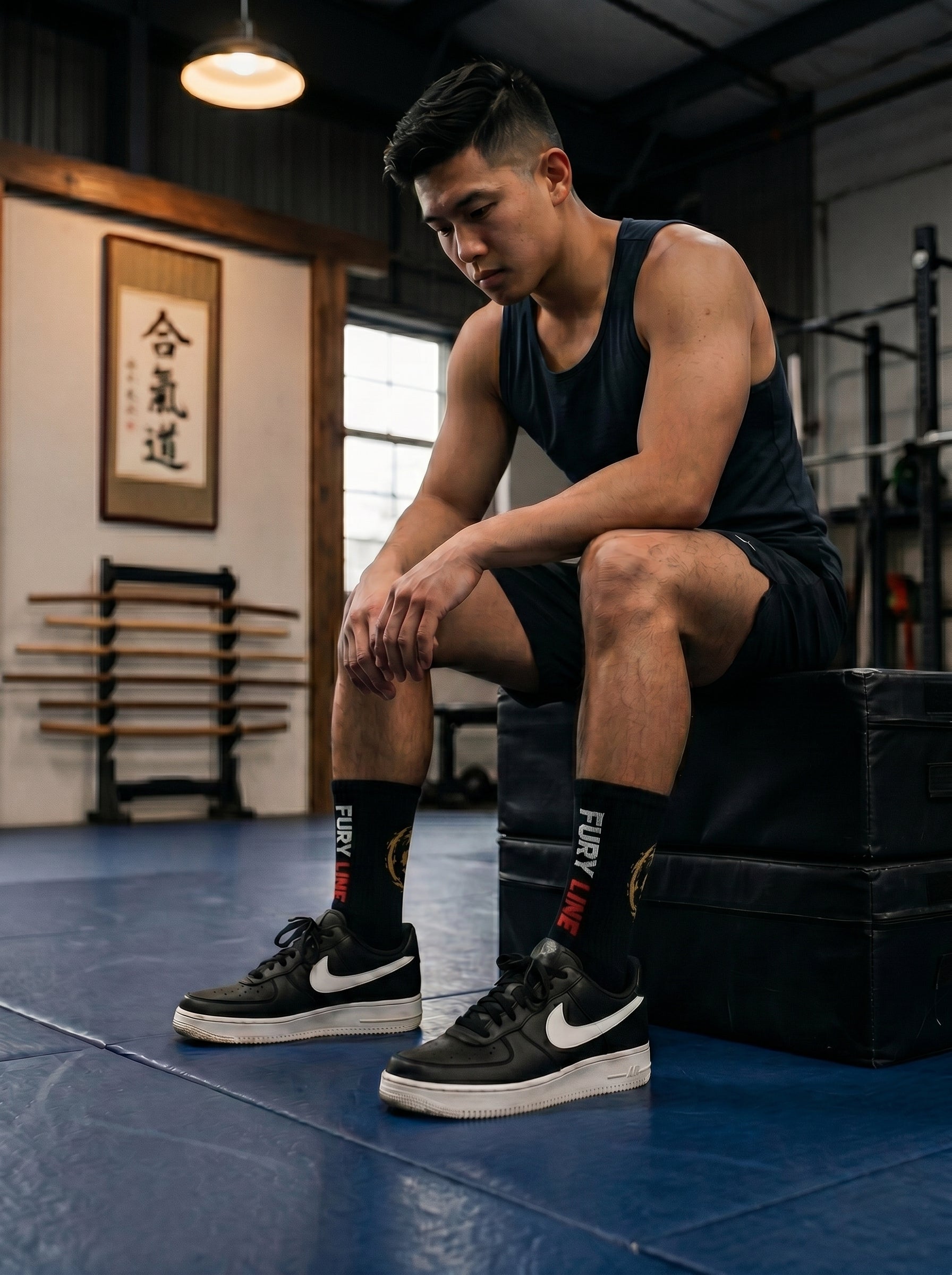 Fury Line Dragon Step Crew Socks
