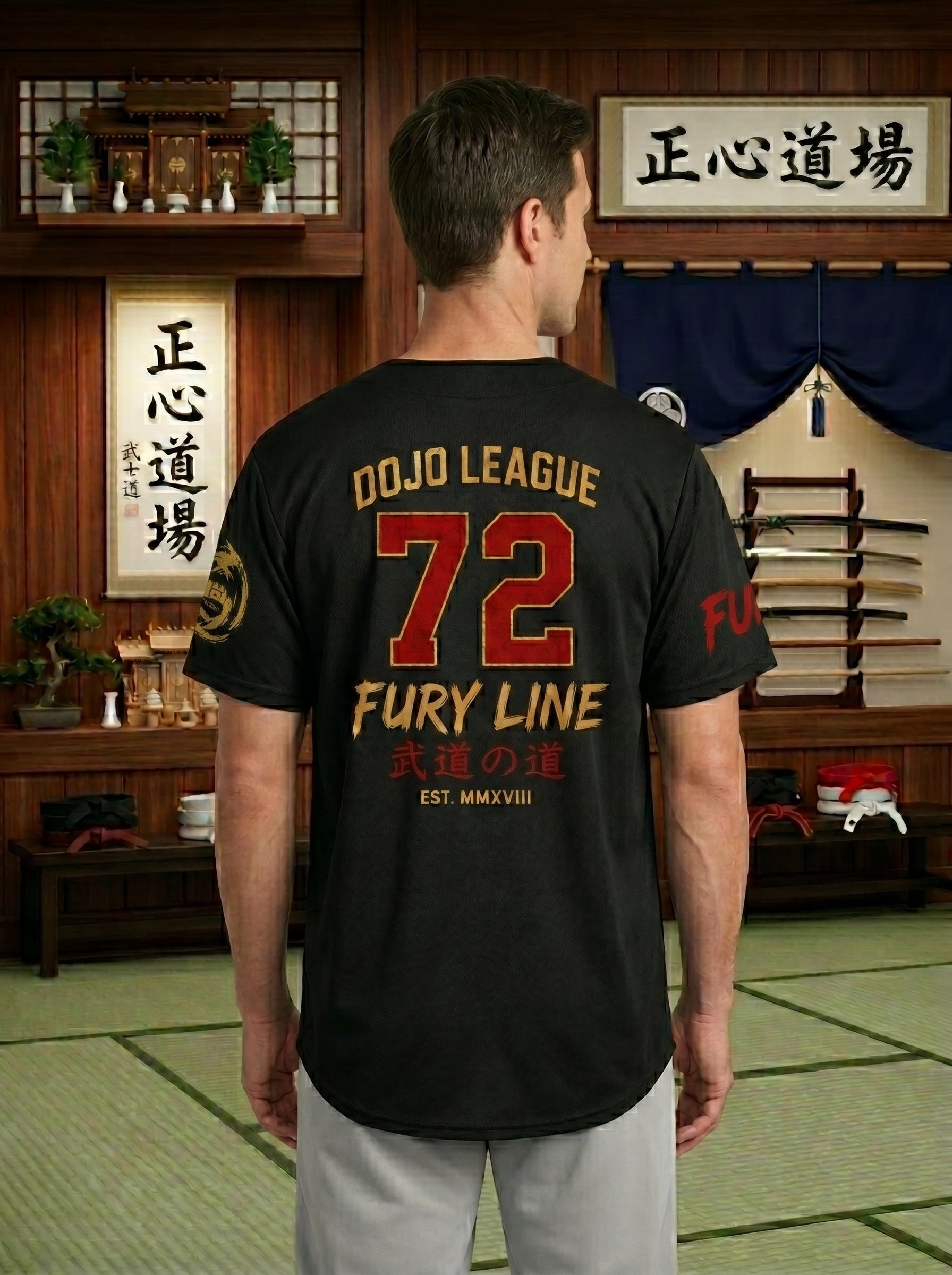 Fury Line Dojo League Full-Button Jersey