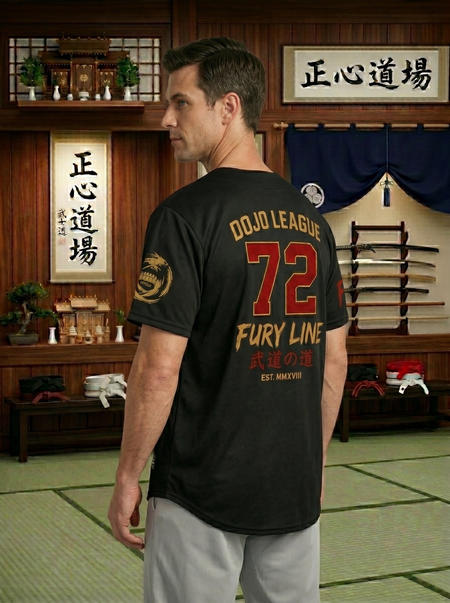 Fury Line Dojo League Full-Button Jersey