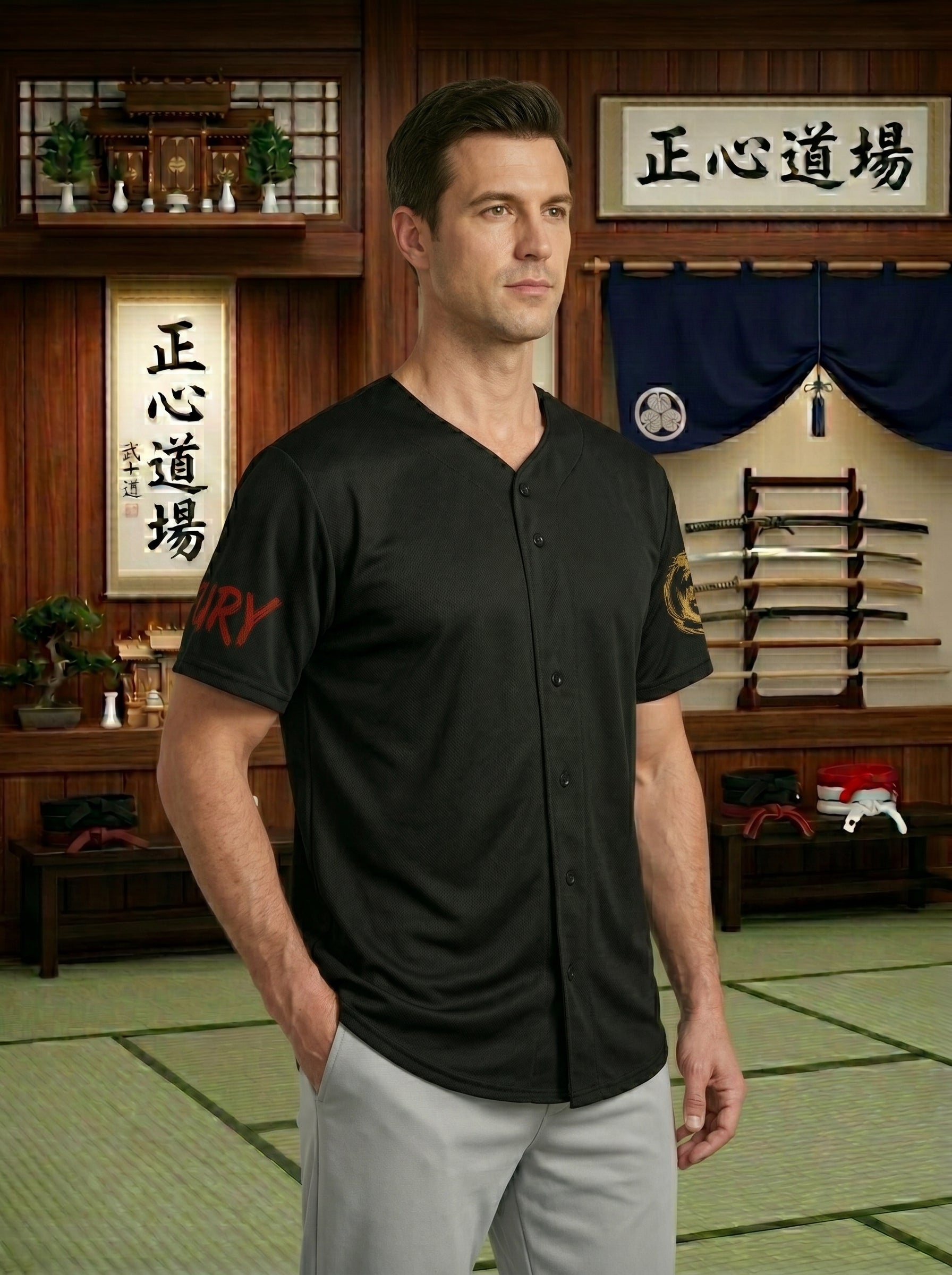 Fury Line Dojo League Full-Button Jersey