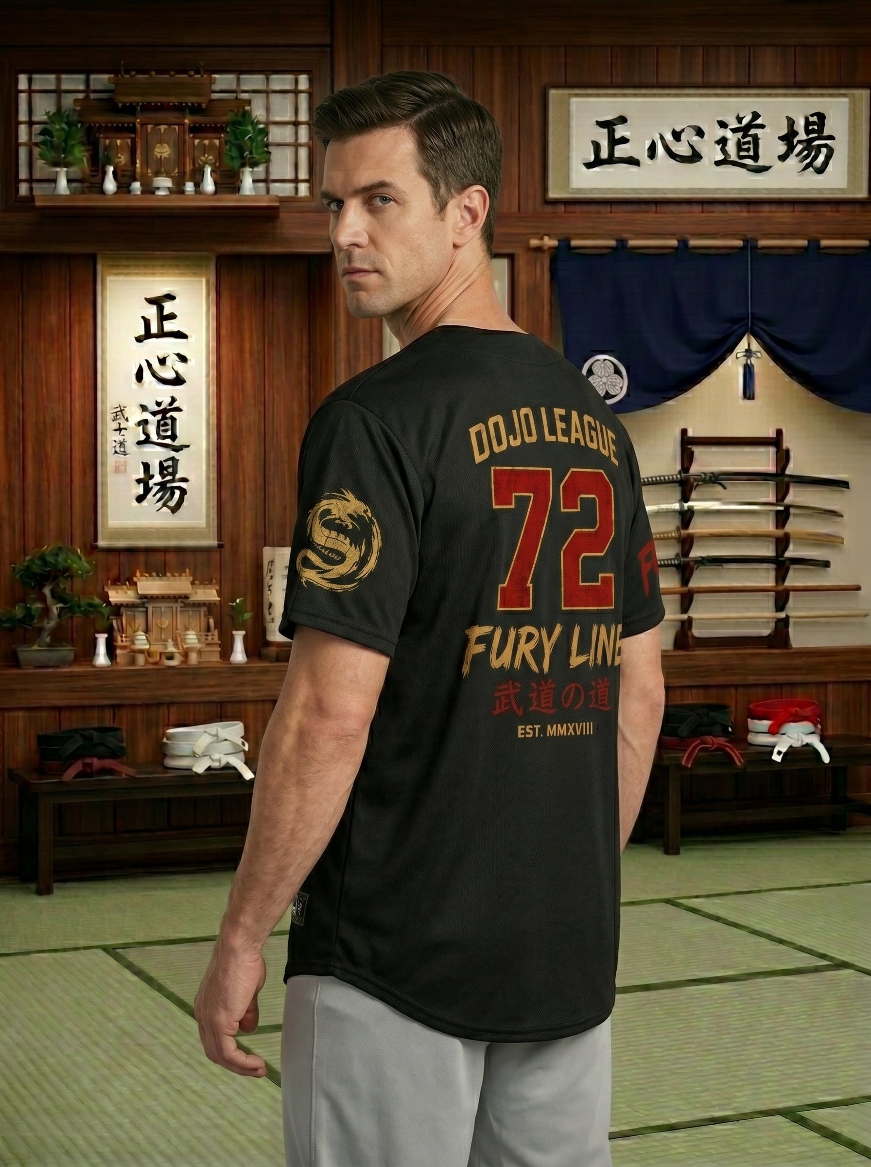 Fury Line Dojo League Full-Button Jersey