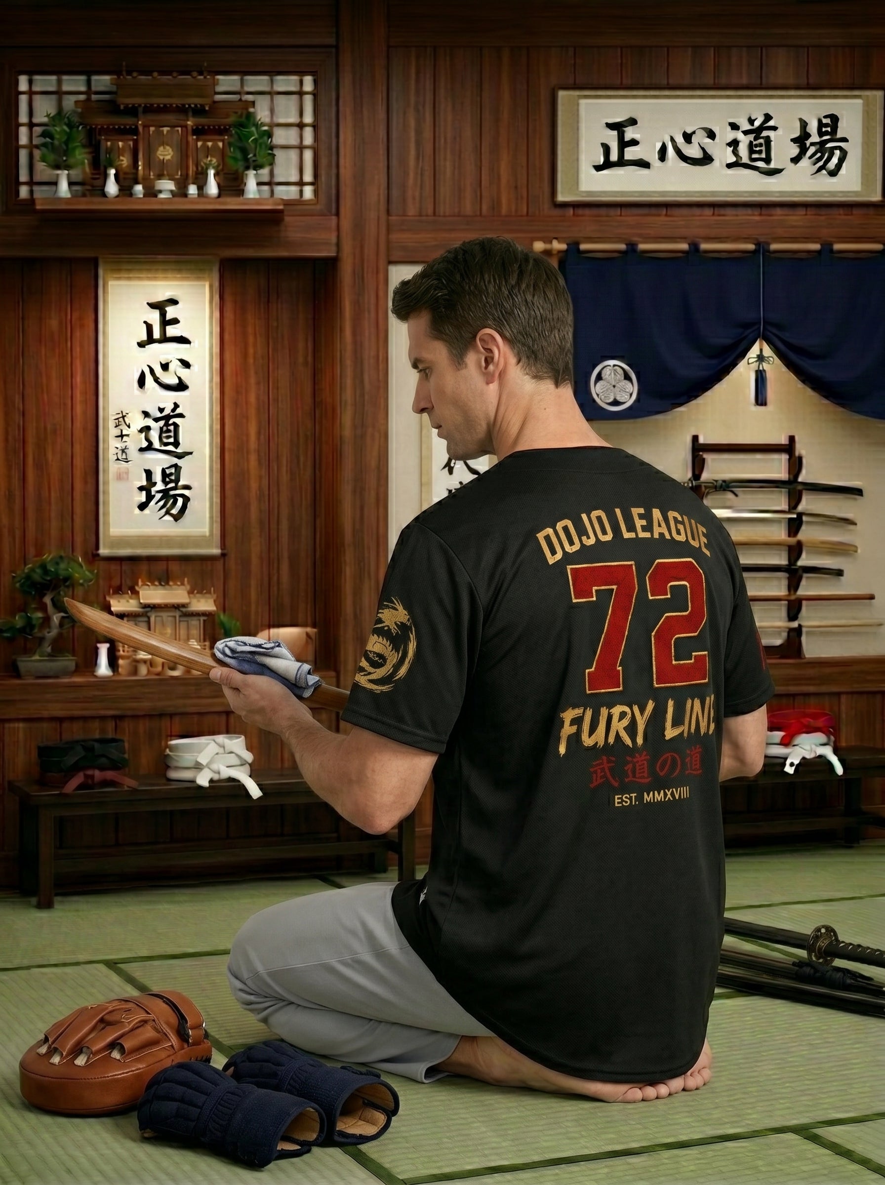Fury Line Dojo League Full-Button Jersey