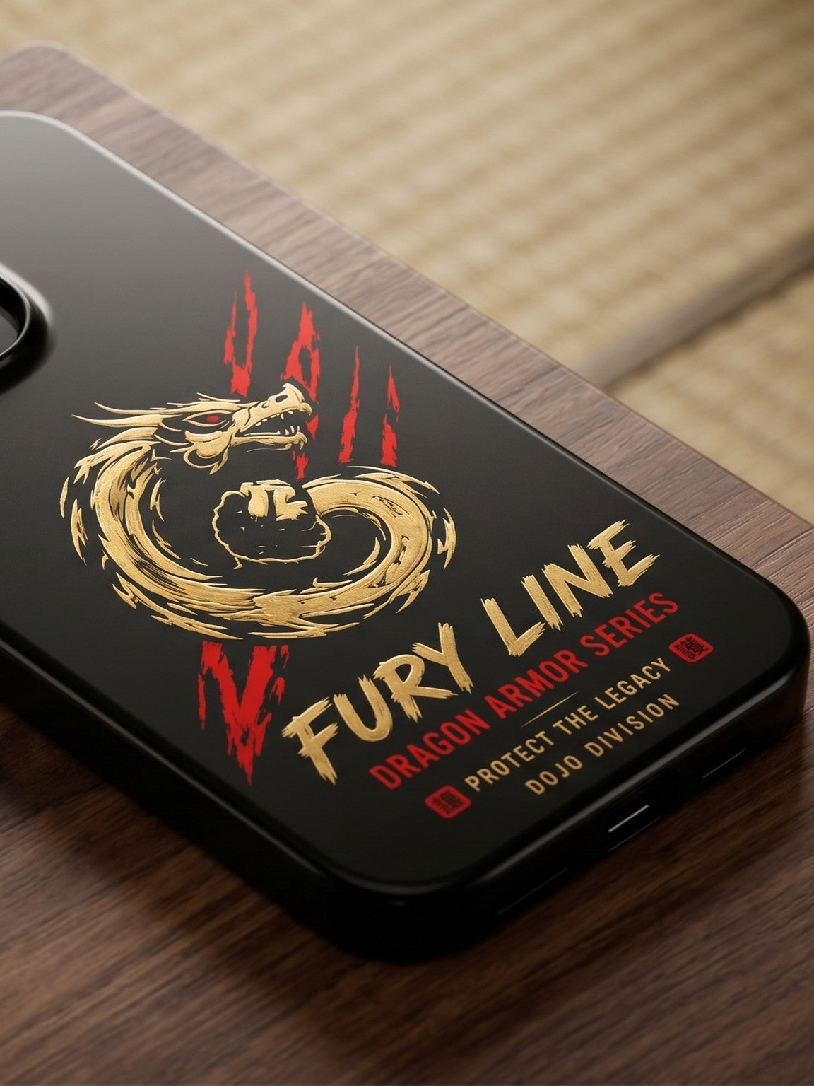 Fury Line Dragon Armor Tough Phone Case