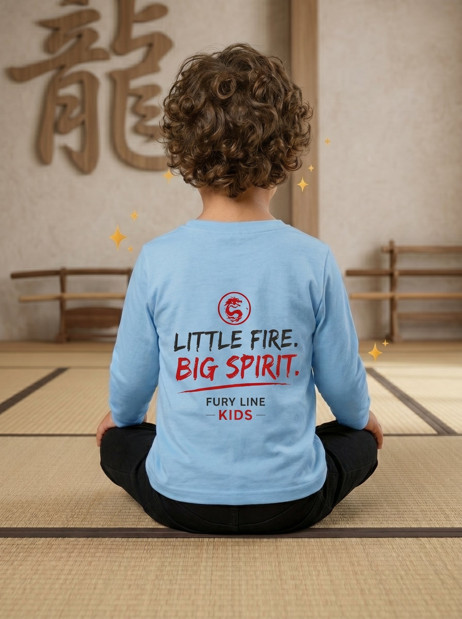 Fury Line Tiny Dragon Long Sleeve Toddler Tee