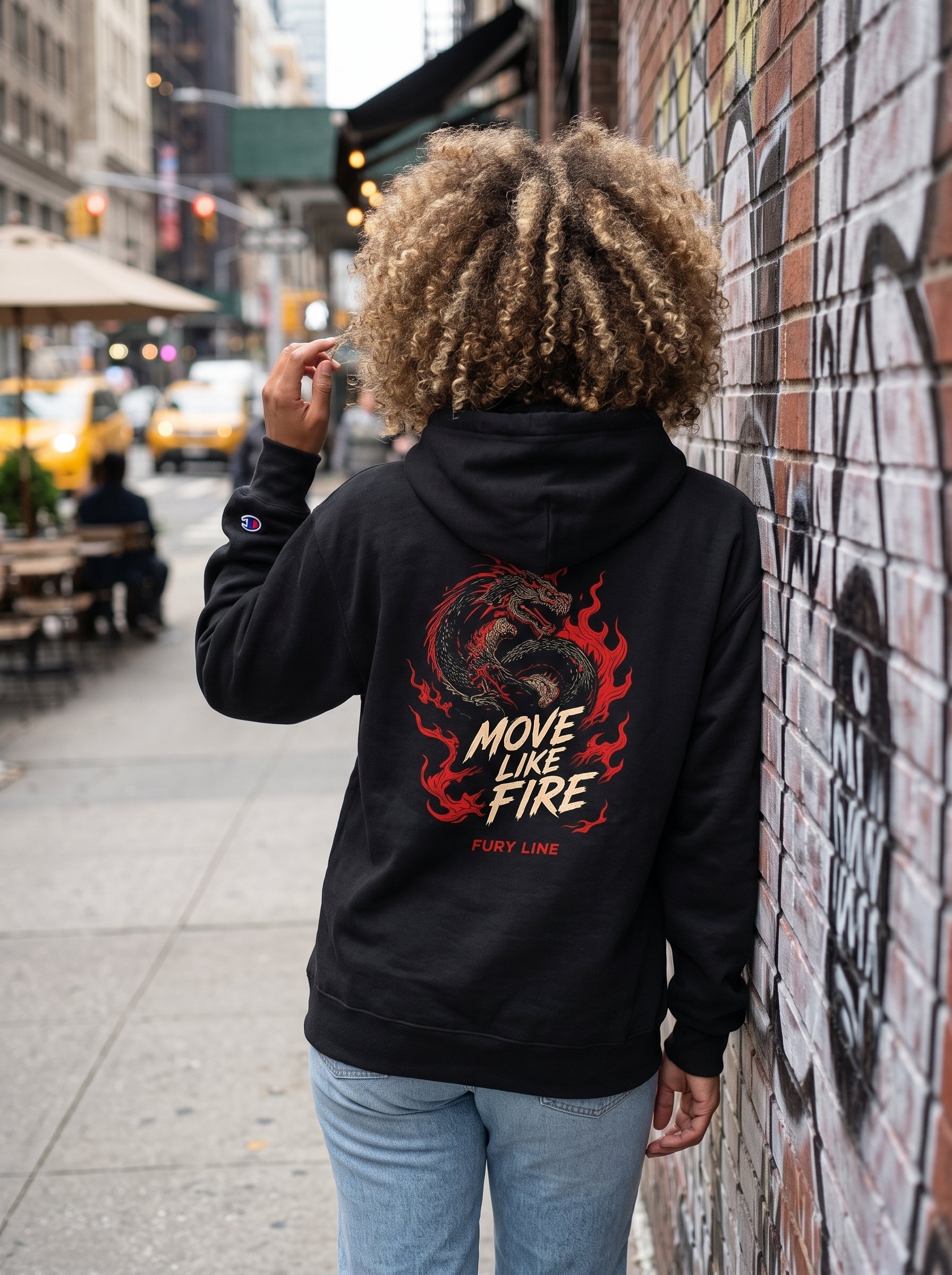 Fury Line Women’s Dragon Flame Champion Hoodie