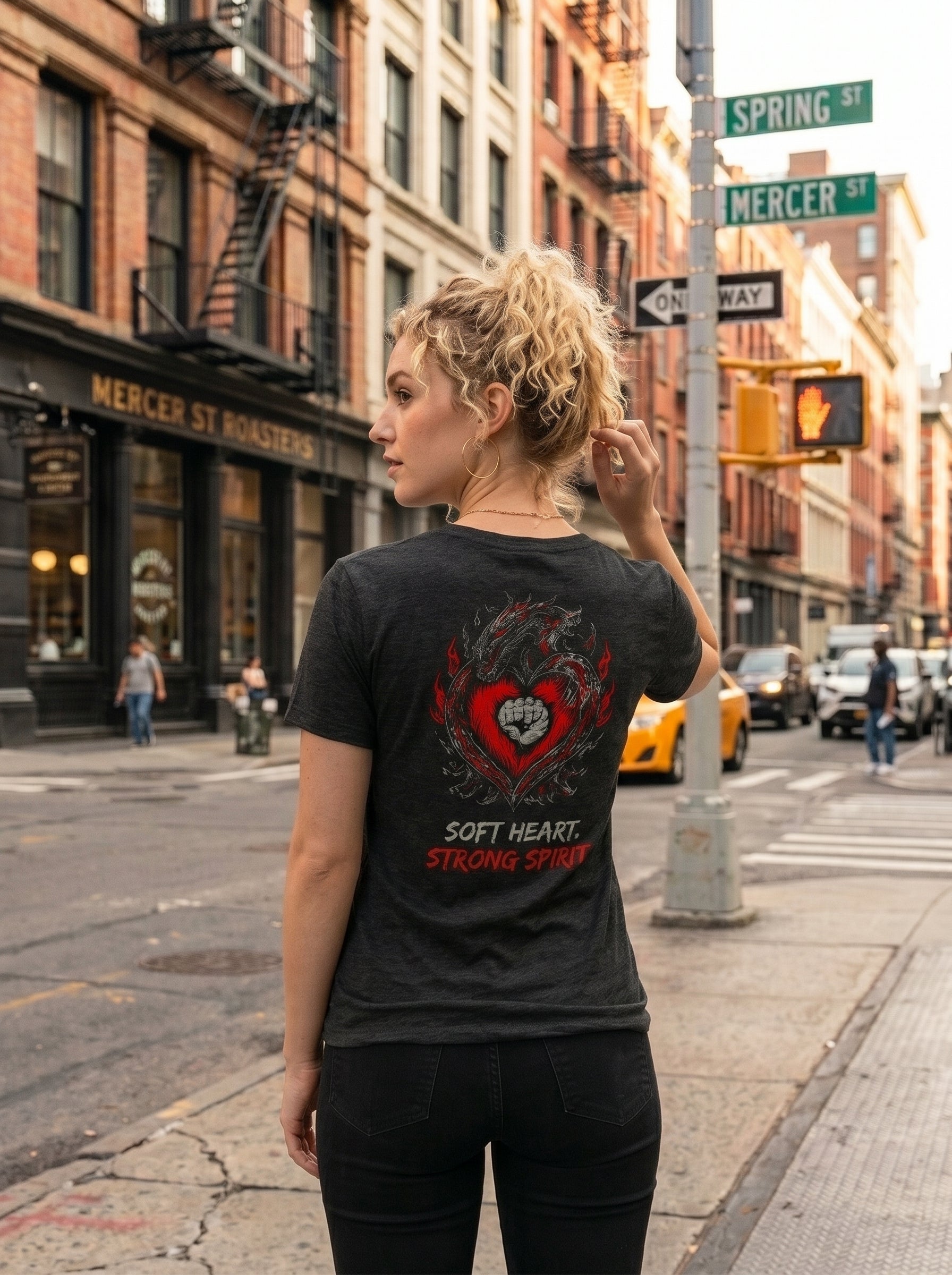 Fury Line Women’s Dragon Heart V-Neck Tee