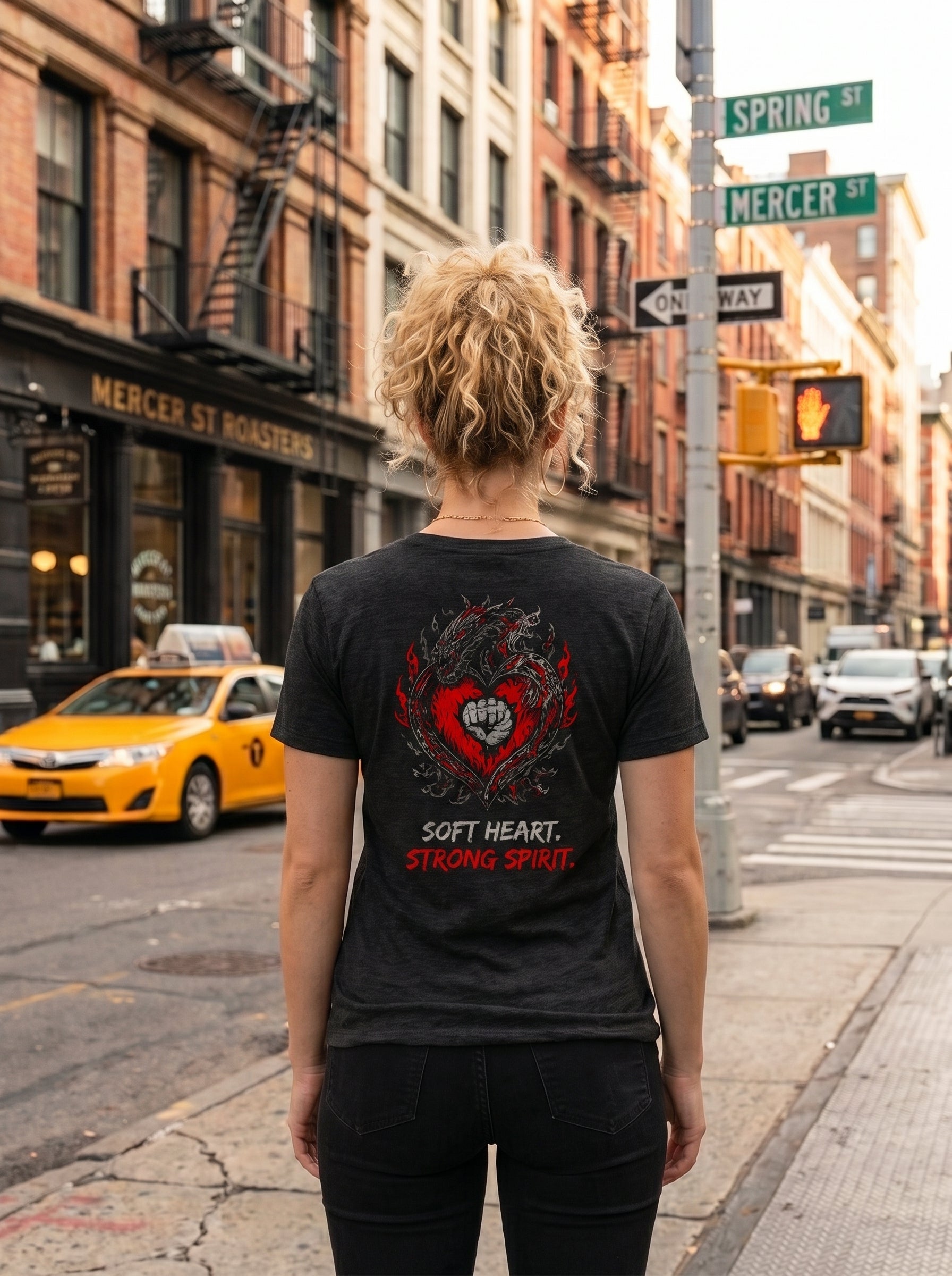 Fury Line Women’s Dragon Heart V-Neck Tee
