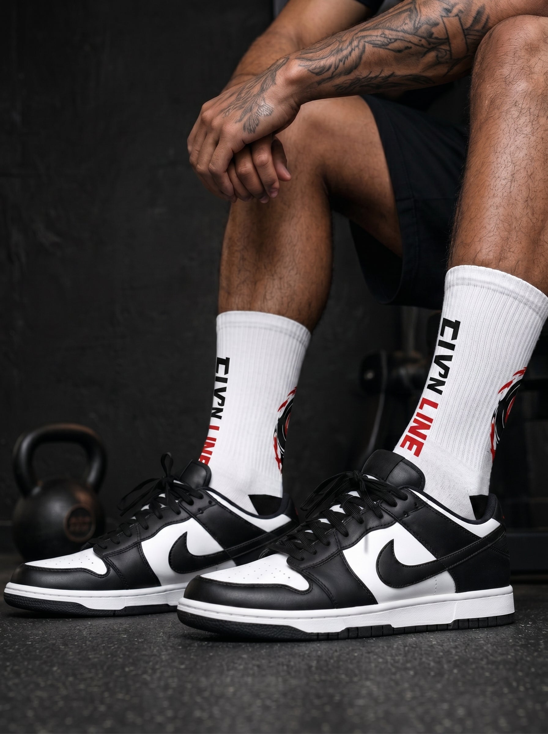 Fury Line Dojo Stripe Crew Socks