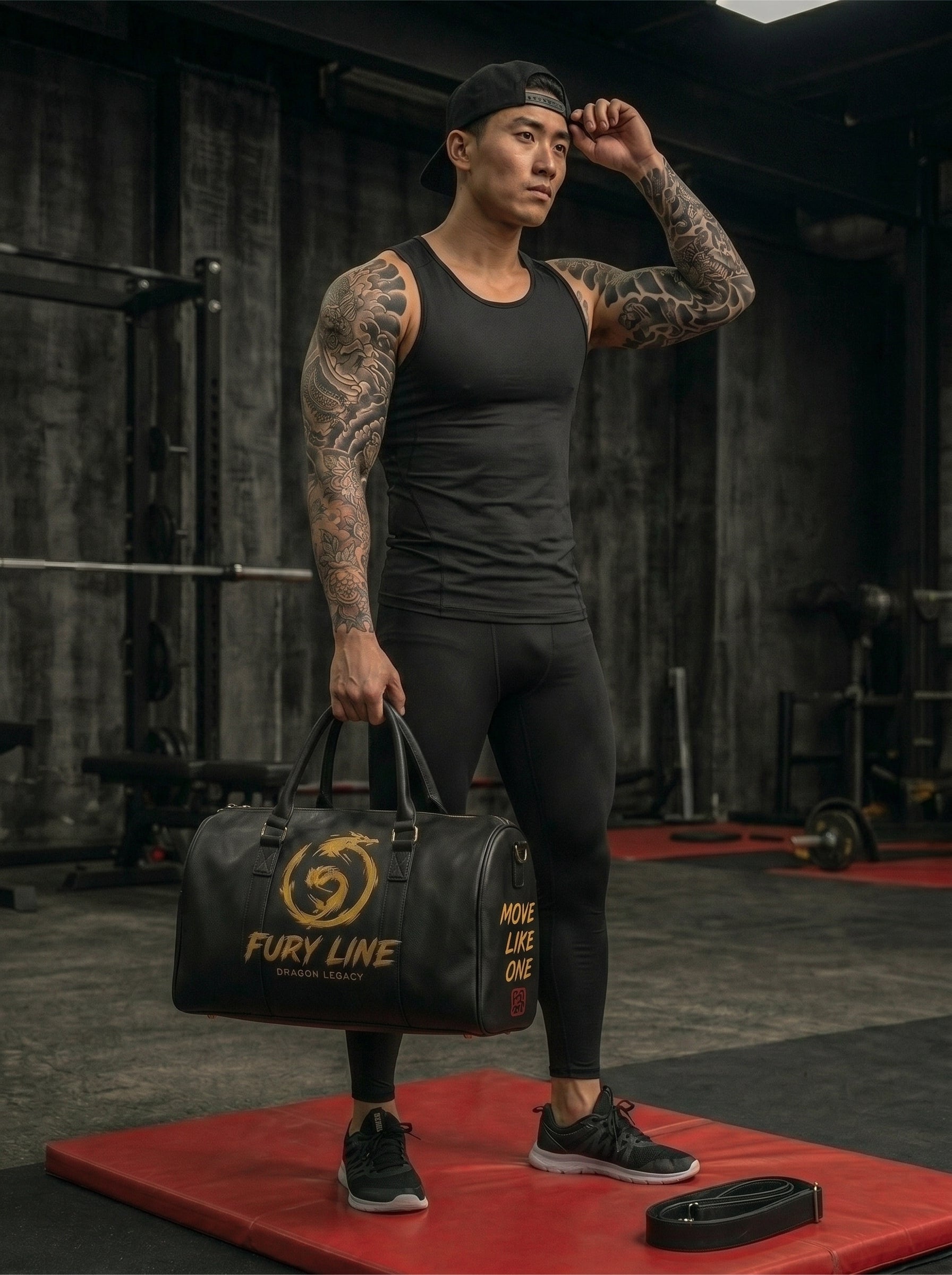Fury Line Dragon Legacy Faux Leather Travel Bag