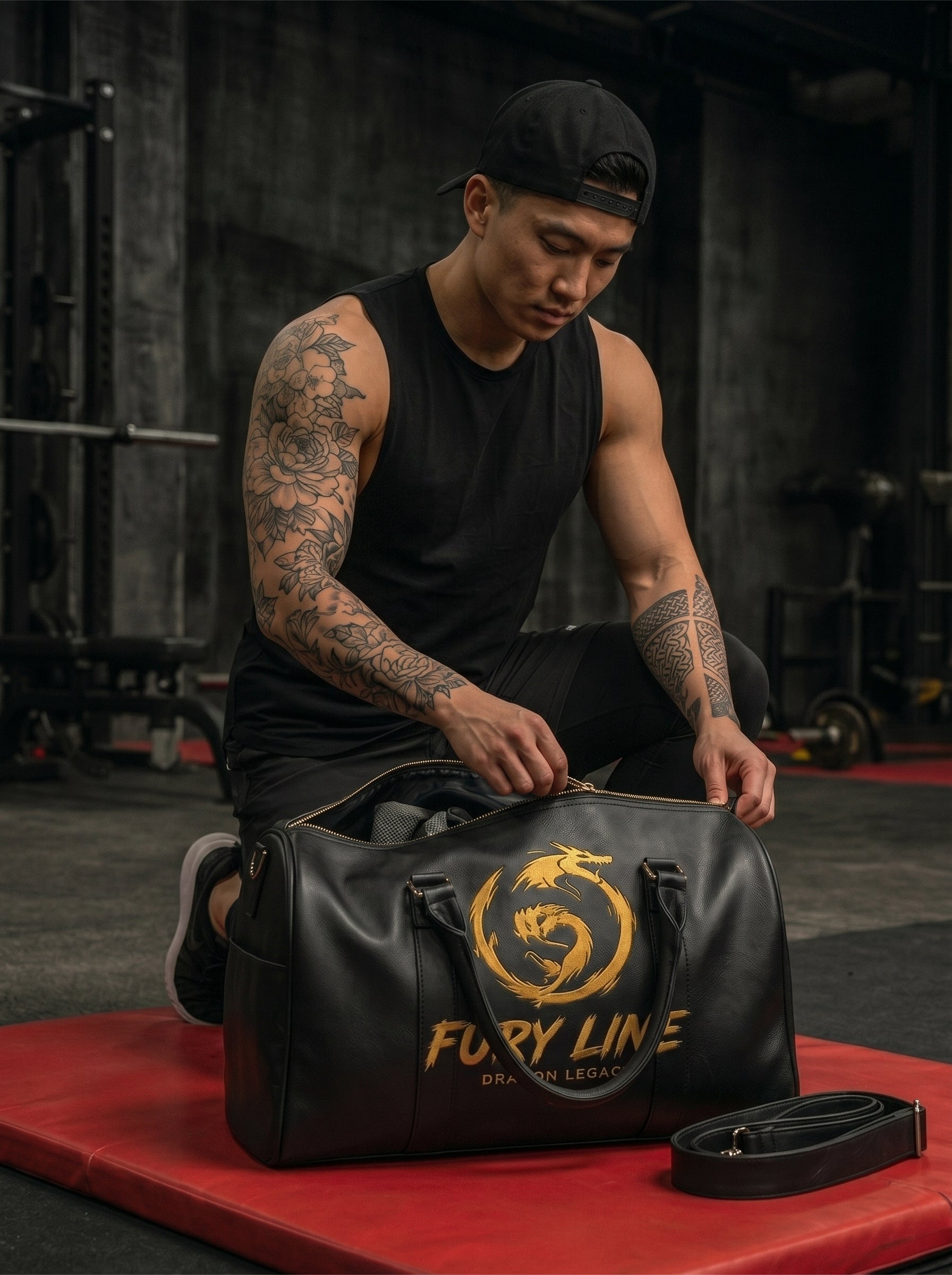 Fury Line Dragon Legacy Faux Leather Travel Bag