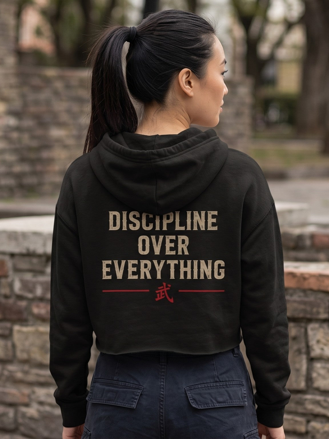 Discipline Over Everything™ Cropped Hoodie